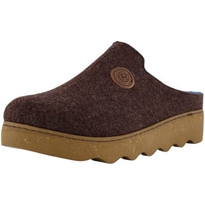 Rohde 6122 72 Pantoffels Open Sloffen Bruin/Blauw Vilt Dames - Bruin - 37