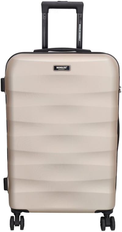 Beagles Originals Go Travel Grote Koffer - 66 cm - 60 Liter – Reiskoffer met Cijferslot - Champagne