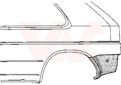 Van Wezel - ACHTER SCHERM VOOR VW GOLF II 1983-1991 ARC109146VWAN