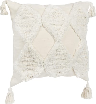 QUVIO Kussensloop Bohemian / Kussenhoes / Kussenbeschermer / Omtrek kussen / Sierkussen / Beige kussensloop - Kleine ruiten - 45 x 45 cm