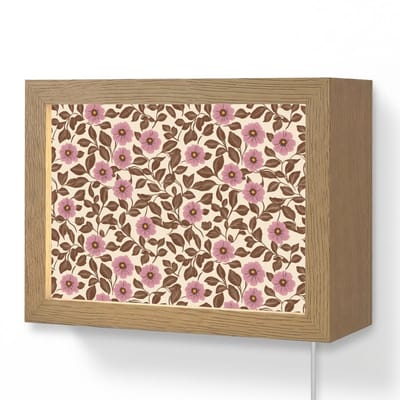 Wandlamp 20x15 cm - Oplaadbaar - Bloemen - Bladeren - Kleurrijk - Wandlampen binnen woonkamer - Slaapkamer lamp met kabel - Decoratieve nachtlamp - Vloerlamp snoer