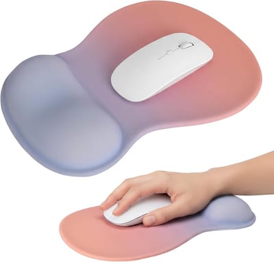 Ergonomische Muismat met Polssteun, Comfortabel en Antislip, Ideaal voor Gaming en Kantoorwerk, Wasbaar en Ondersteunend voor Pijnverlichting