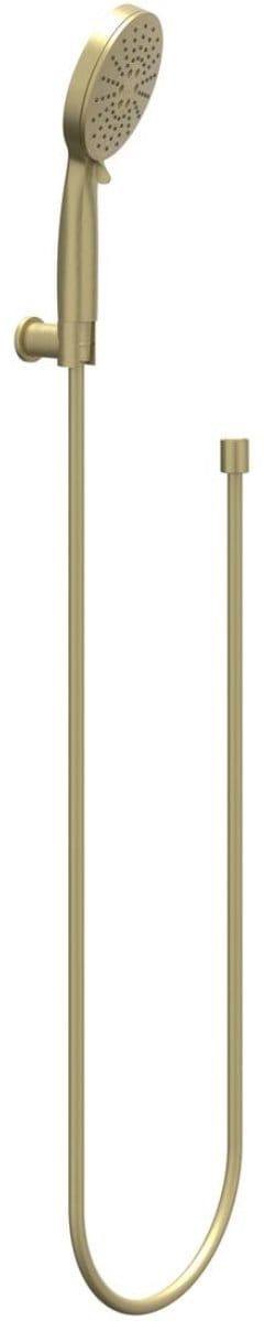 IVY Handdoucheset - 3-Standen Handdouche - Verstelbare Wandsteun - Doucheslang 120 cm - Geborsteld Mat Goud PVD