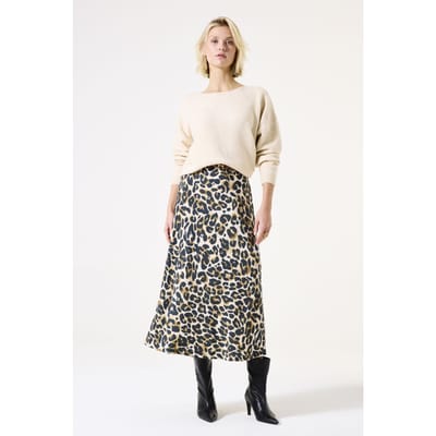 Garcia Ladies Skirt Almond Maat: S | Midi Rokken Outlet | Dames | Zwart
