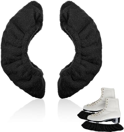 Schaatsbeschermers - Sport schaatsbeschermers - Schaatshoezen - schaats bladbeschermers - voor mannen en vrouwen - sportbladbeschermers - beschermhoezen - schaatsaccessoires - voor hockeyschaatsen, kunstschaatsen en ijsschaatsen - zwart - S - 30cm