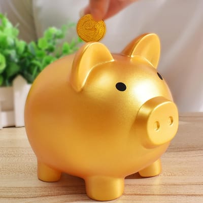 Schattig spaarpotje spaarpot voor meisjes en jongens Klein schattig spaarpotje voor het bewaren van munten als verjaardagscadeau yellow