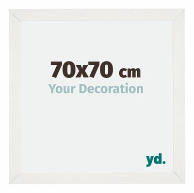Your Decoration - Fotolijst 70x70 cm - MDF - Wit Geveegd - Mura