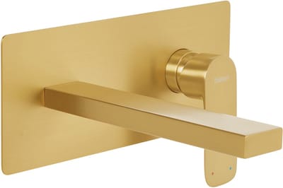DICHATO - Wandgemonteerde mengkraan - Goud - Messing
