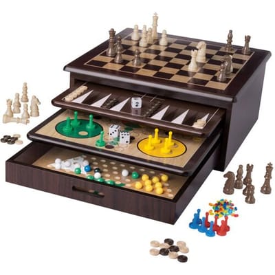 LUPILU 10-in-1 houten spellendoos