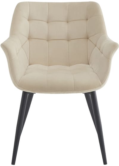 Clayre & Eef Eetkamerstoel 63x62x80 cm Beige Metaal