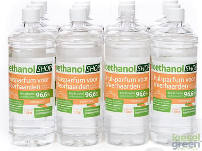 Bio-Ethanol met Koekjesgeur-PREMIUM- bioethanol 96,6%- biobrandstof – 12x1 liter