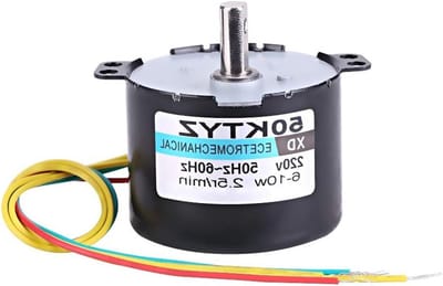 Kleine elektrische permanente magneet synchroonmotor 220V 10W 0.5A voor rotisserie en draaitafel met hoge koppel en lage snelheid