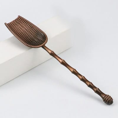 Cuillère à thé en alliage style chinois rétro Ustensiles de cérémonie de thé Kung Fu Pelle à thé Sucre Sel Cuillères à café Service à thé Accessoire de cuisine
