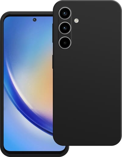 Cazy hoesje geschikt voor Samsung Galaxy A35 Hoesje - Color Backcover - Zwart