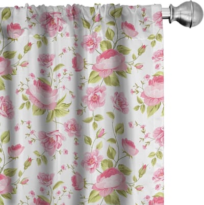 ABAKUHAUS – Gordijnen – 2x75x225 – microvezel, pastelroze
