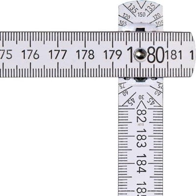 Gliedermaßstab L.2m B.16mm mm/cm EG III Buche weiß BMI