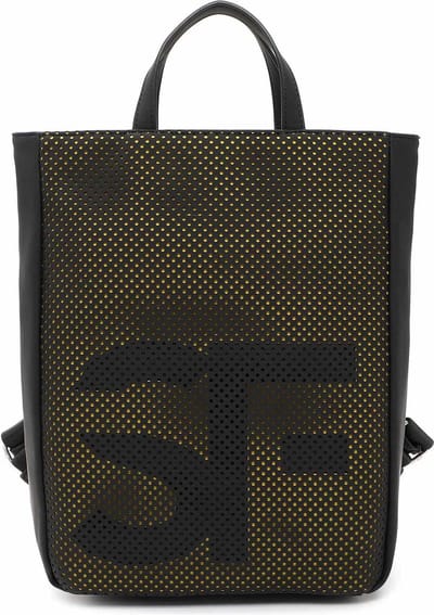 SURI FREY Rugzak met laptopvak Suri Sports Danny City Backpack Black / Yellow Zwart