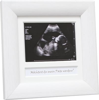 Deknudt Frames echofotolijst - wit - foto 5,5x7,5 cm met tekstvak - DE