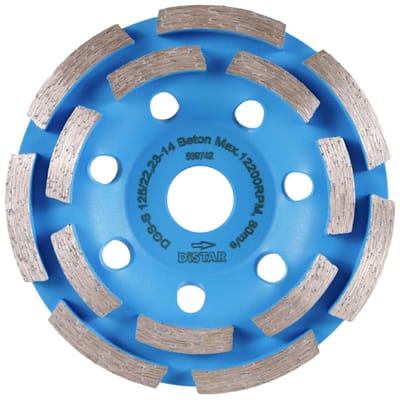 Distar DGS-S Serie - Diamantslijpschijf - 125mm - Voor Beton - Tweerijige Segment