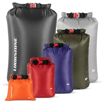 Ensemble de sacs étanches ultralégers en polyester 70D résistant aux déchirures, idéal pour le camping en plein air