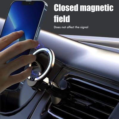 Magnetische Telefoonhouder voor Auto Verstelbare Luchtuitlaat Telefoonhouder Compatibel voor MagSafe Magnetische Telefoon zwart