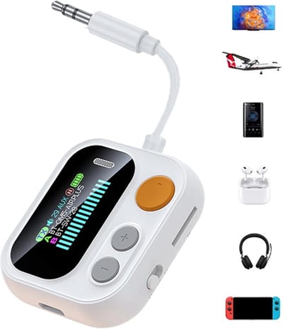 Draadloze Audio Zender - Ontvanger Transceiver - Muziek Streamen - Dubbele Apparaat Connectie - 152 x 65 x 19 cm