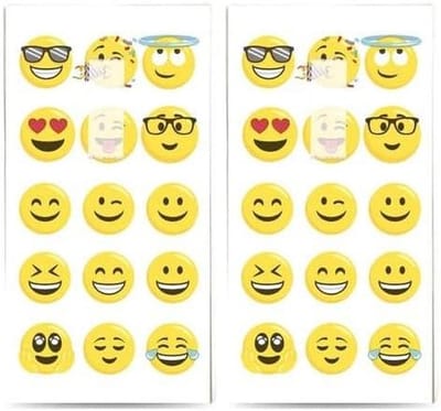 Zakdoeken Emoji - Papieren zakdoekjes - Kleine attentie - Duitsland geproduceerd - 22 x 21 cm - Meerdere kleuren