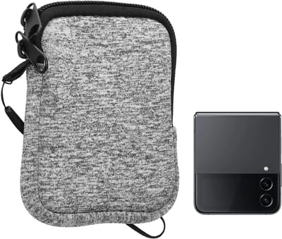 kwmobile telefoon tasje universeel voor vouwbare smartphone XXS - 3 / 3,5" - XXS telefoon hoesje van 10 x 8 x 2 cm - Mini portemonnee