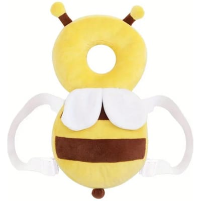 Hoofd Rugbeschermer Baby Beschermkussen Leren Lopen Hoofdbeschermer Kussen Anti Vallen Achterover Pet Dragen Cartoon Kinderen Veilig Bibi yellow