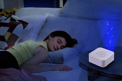 ATXANC Witte Ruis Machine voor Baby's – LED Nachtlamp met Ademlicht – 9 Rustgevende Geluiden – Slaaptrainer – Timer – Draadloos Oplaadbaar