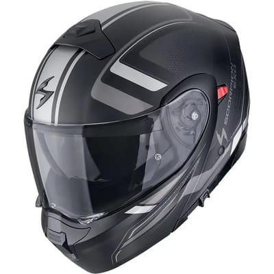 Scorpion Exo-930 Evo Ardens Matt Black-Silver - Systeemhelm - Maat L - Motorhelm - ECE 22-06 gekeurd
