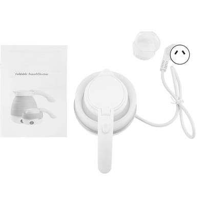 Bouilloire électrique pliable et portable en silicone pour les voyages white
