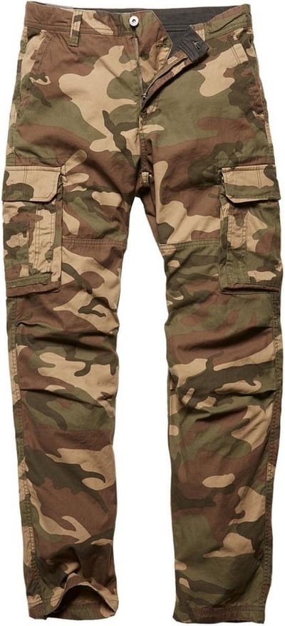 Vintage Industries Cargo-broek Reef Pants Woodland