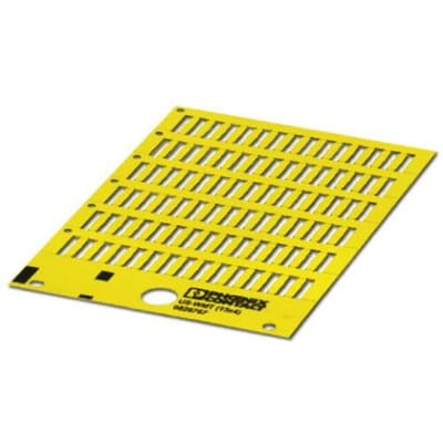 Phoenix Contact 0828954 US-WMT (15X4) YE Adermarkering Montagemethode: Schuiven Markeringsvlak: 15 x 4 mm Geel Aantal markeringen: 840 10 stuk(s)