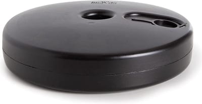 Perel Universele (na)vulbare voet voor afzetpaal, rond 30 cm, zwart