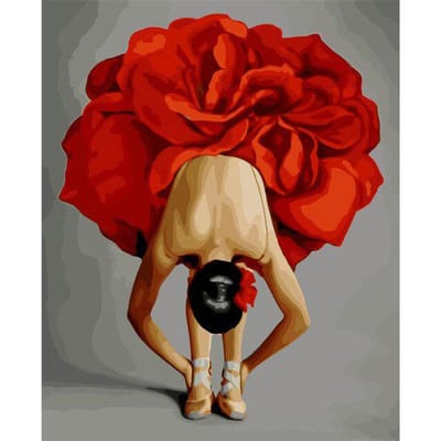 3D Diamond Painting Diy Borduren Kruissteek Abstract Schilderij Sexy Vrouw Home Decor 20X30CM red