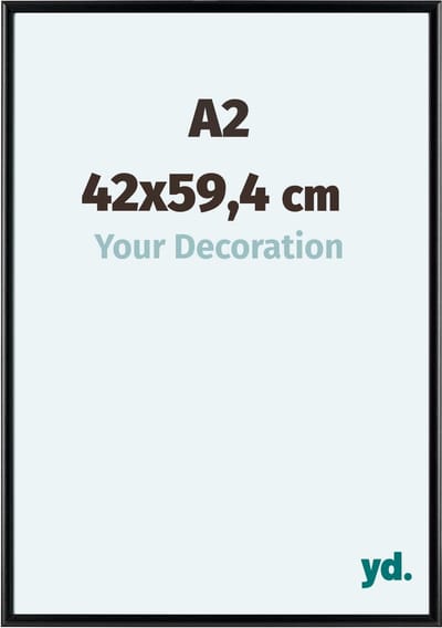 Your Decoration - Fotolijst A2 42x59,4 cm - Aluminium - Zwart Mat - Aurora