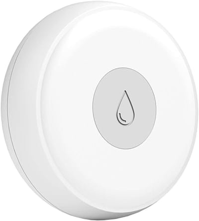 Water Lekkage Alarm - Vochtsensor Detector - Huis Beveiligen - Directe Meldingen - 50x50x18mm - Wit