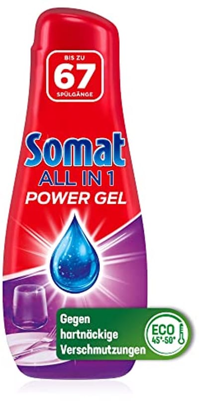 Afwasmiddel all-in-1 power gel – 67 wasbeurten voor krachtige reiniging en stralend schoon servies