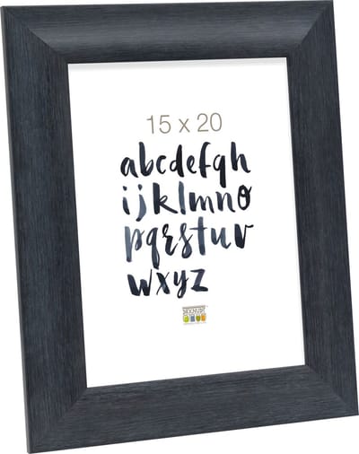 Deknudt Frames fotolijst S45MF2 - zwart - houtstructuur - foto 15x20