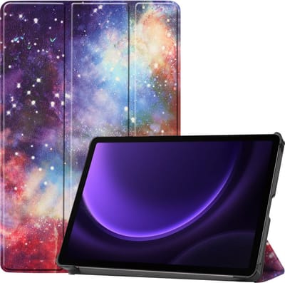Coverup Tablethoes geschikt voor Samsung Galaxy Tab S10 FE / S9 FE Hoesje - Tri-Fold Book Case met Wake/Sleep - Galaxy