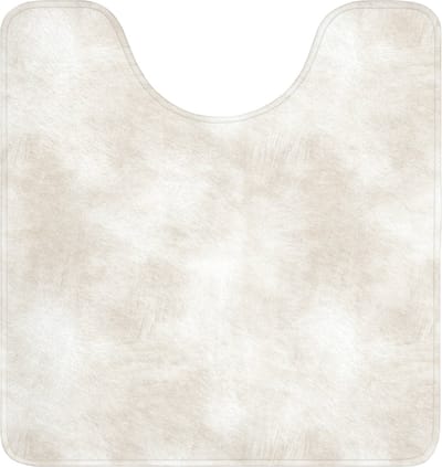 WC mat met uitsparing 55x60 cm - Antislip - Subtiel - Structuur - Beige - Toiletmat met uitsnijding - Vloermat - Douchemat - Toilet tapijt - Toiletmatten