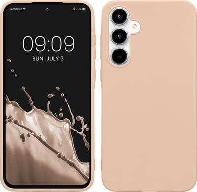 kwmobile telefoonhoesje geschikt voor Samsung Galaxy A35 - Hoesje voor smartphone - Back cover in kokosmelk