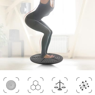 Paars Labyrint Wobbel Balance Board Yoga Training Fitness Oefening Stabiliteitsschijf white