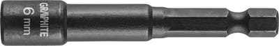 Magnetische dopsleutel bit - 6mm - 1/4" - S2 staal