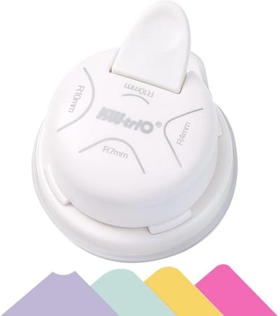 4-in-1 Hoekronder Snijder voor Papier en Foto's - R4, R7, R10mm Radius