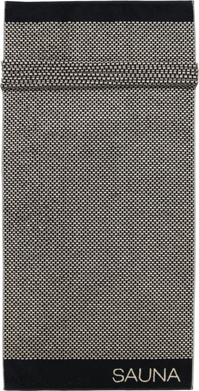 Cawö 6220 80 x 200 cm Katoen Beige, Zwart 1 stuk(s)