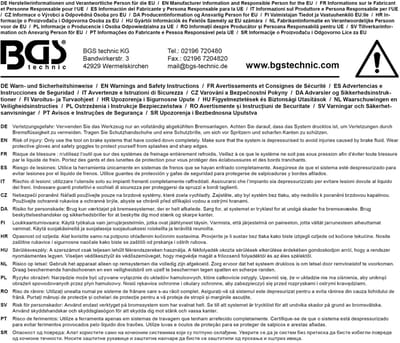 BGS Ontluchtingsnippel voor BGS 8066, 8080