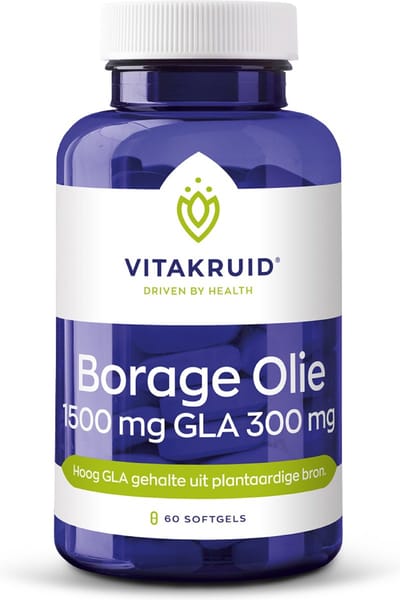 Vitakruid - Borage Olie 1500mg GLA 300mg - 60st