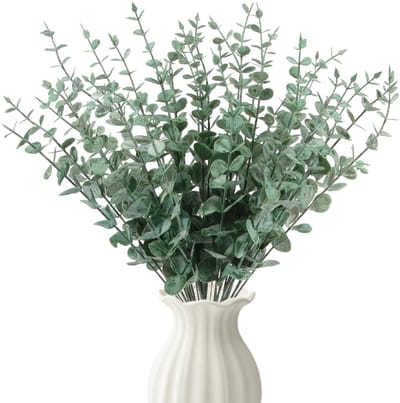 Dailygoods- Eucalyptus Kunstplant - 30 Stuks Eucalyptusstengels - Natuurlijke Look - Decoratie Voor Thuis - Onderhoudsvrij - Frisse Sfeer